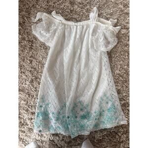 Girls lace off the shoulder dress